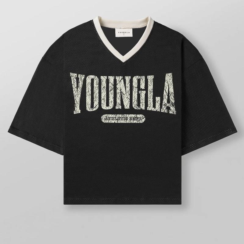 YOUNGLA New Men's Oversized T-shirt Summer Sports Fitness Quick Drying Breathable Mesh Short-Sleeved T-shirt