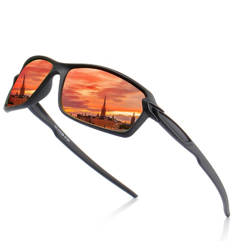 Outdoor Fishing Sunglasses, Anti-UV Fishing Sunglasses with Storage Box, Sports Sunglasses for Fishing Cycling, Fishing Accessories