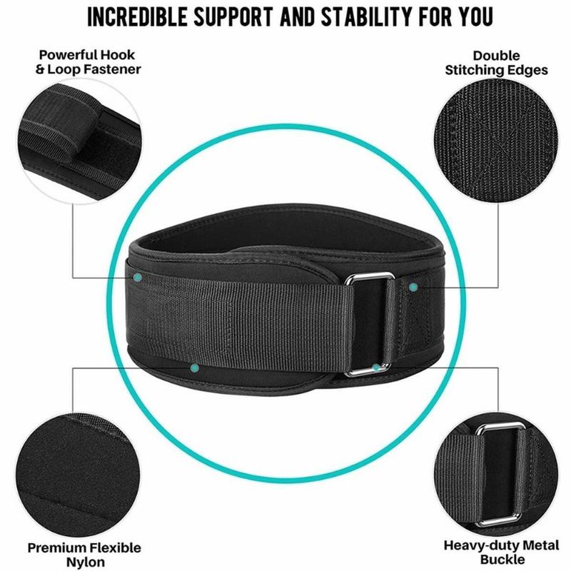 Fitness Waist Belt, 1 Count Adjustable Strong Adhesive Weight Lifting Protection Belt For Men & Women, Gymtok