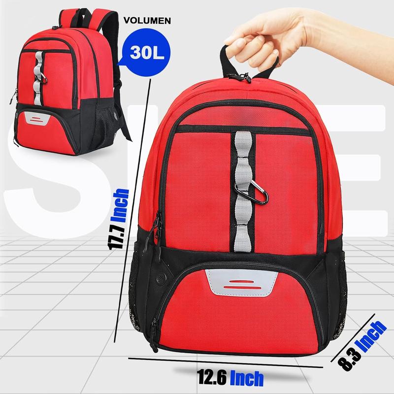 Youth Soccer Bag,Basketball Bag with Ball Compartment & Shoe Compartment,Backpack for Football Volleyball Basketball