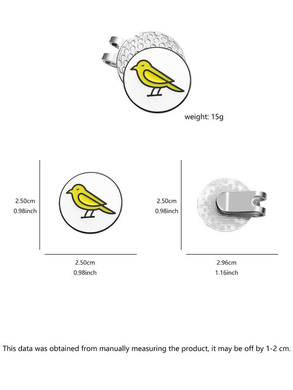 Cute Bird Design Golf Hat Clip, Creative Animal Design Golf Hat Clip, Fashion Accessories for Men & Women