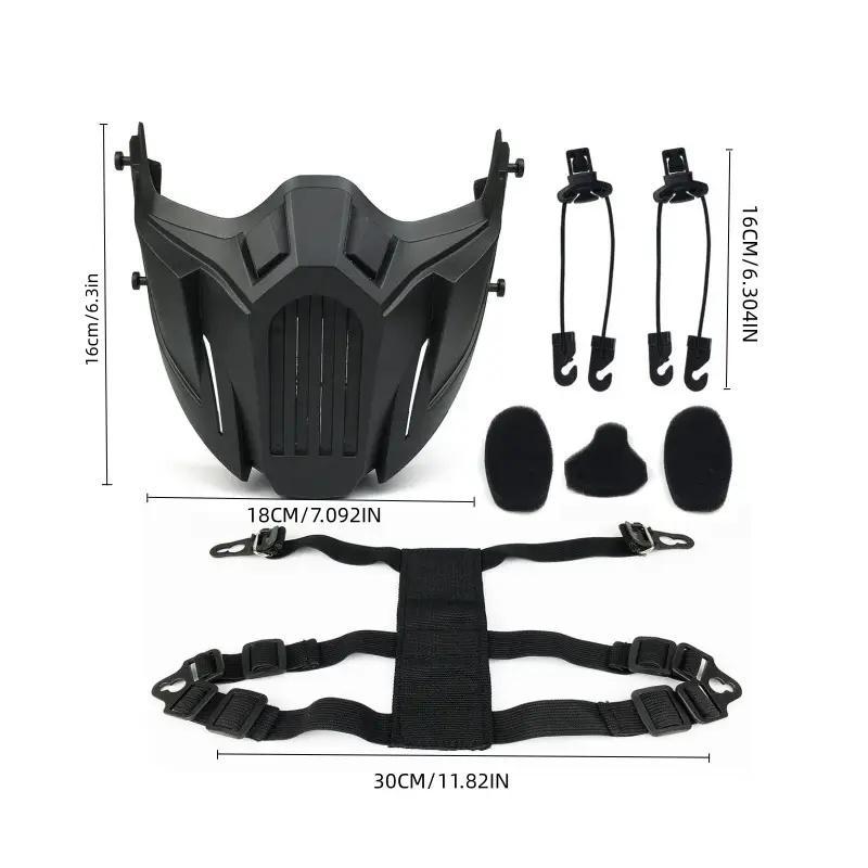 1 Set Tactical Mask, Protective Mask for Shooting Game, Protective Mouth Mask, 3D Half-face Protective Ski Masks, Men Gifts