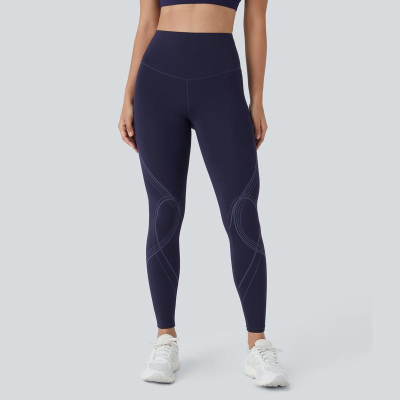 Halara SoCinched High Waisted Butt Lifting Tummy Control Shaping Speedwave Quick Dry Running Leggings