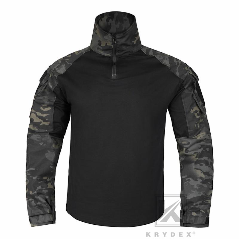 Krydex   Combat Shirt  BDU Uniform + Elbow pads Camouflage Hunting