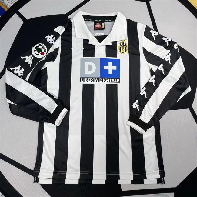 99-00 Juventus Home 21 Zidane Long Short Sleeve Fan Jersey Vintage