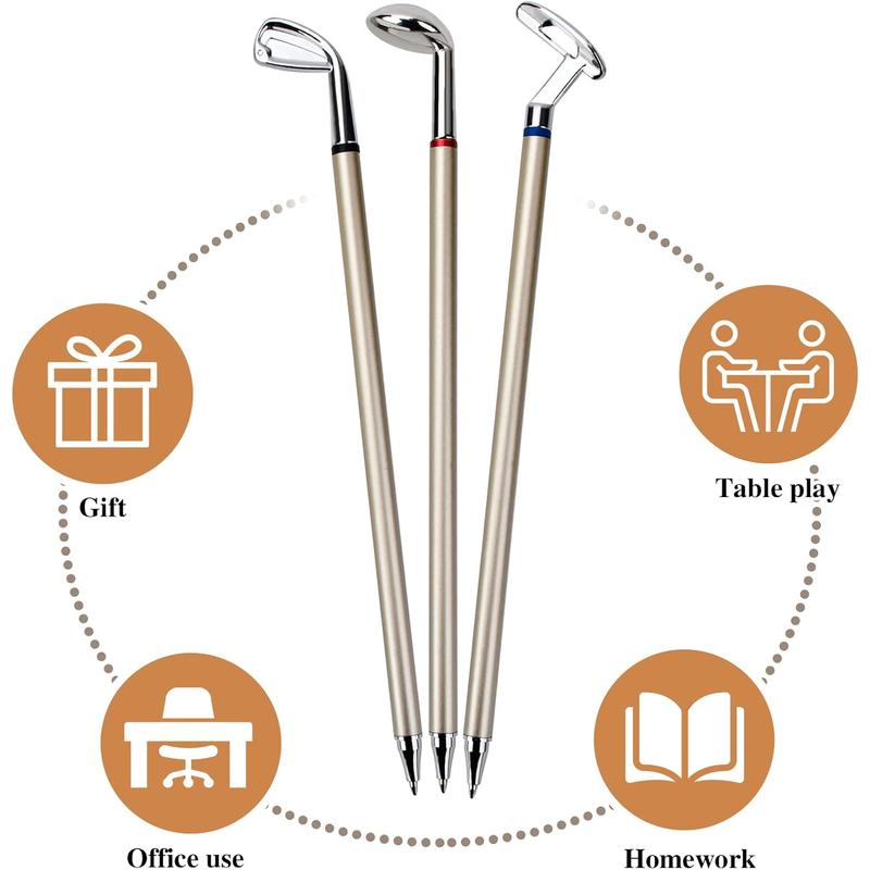 Stocking Stuffers for Men Adults, Golf Gifts for Men, Golf Accessories for Men Funny Gifts for Dad Husband Him Golfers, Cool Stuff Gifts Ideas Mini Desktop Golf Ball Pen Gift Set White Elephant Gifts haoting