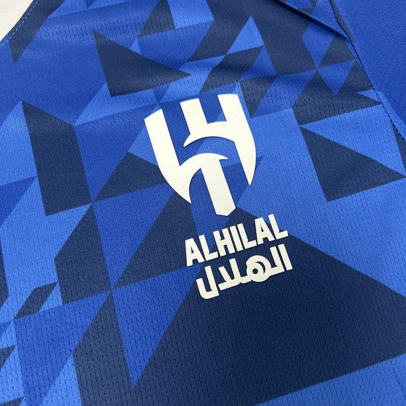 PUMA 2425 Al-Hilal Blue Home Neymar Jr. No. 10 Short Sleeve Soccer Jerseys