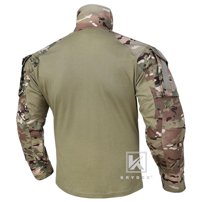 Krydex   Combat Shirt  BDU Uniform + Elbow pads Camouflage Hunting