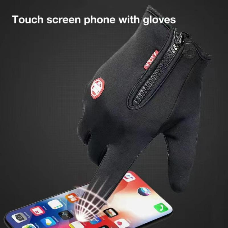 Winter Gloves, 1 Pair Non-slip Waterproof Touch Screen Gloves for Men & Women, Sports Gloves for Outdoor Cycling, Running, Driving, Unique Gifts, Sports Accessories, Gym Accessories