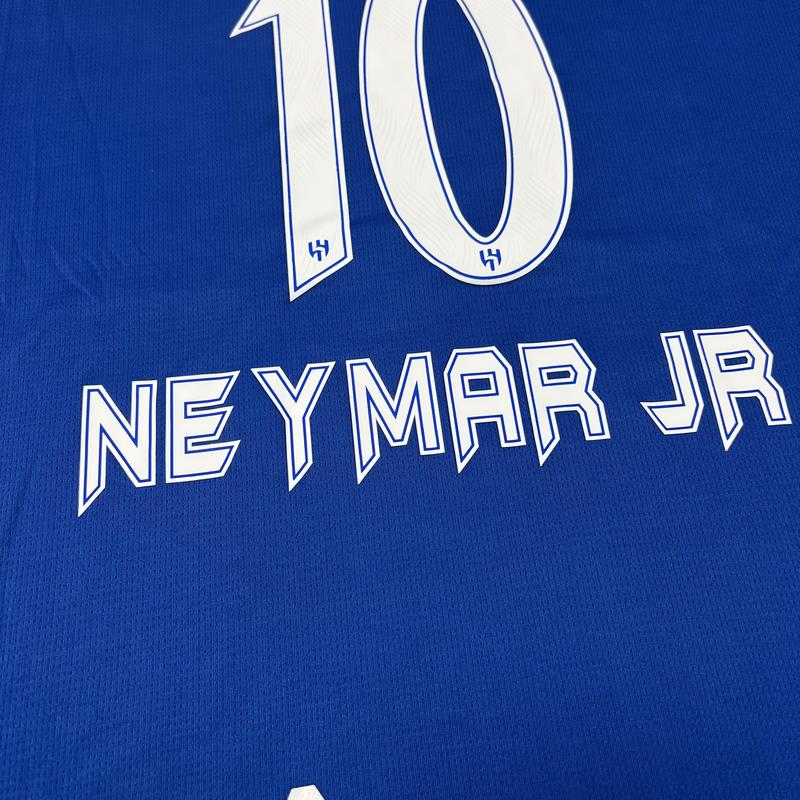 PUMA 2425 Al-Hilal Blue Home Neymar Jr. No. 10 Short Sleeve Soccer Jerseys