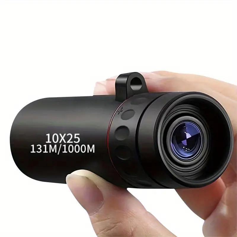 Portable Monocular Telescope, 10x Zoom Outdoor Telescope for Camping & Hunting & Travel & Fishing, Outdoor Camping & Hiking Equipment