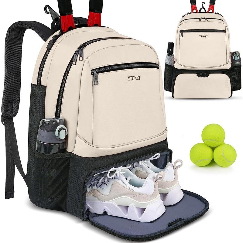 Tennis Bag Tennis Backpack for Women Men 2 Rackets with Insulated Pocket Ventilated Shoe Compartment