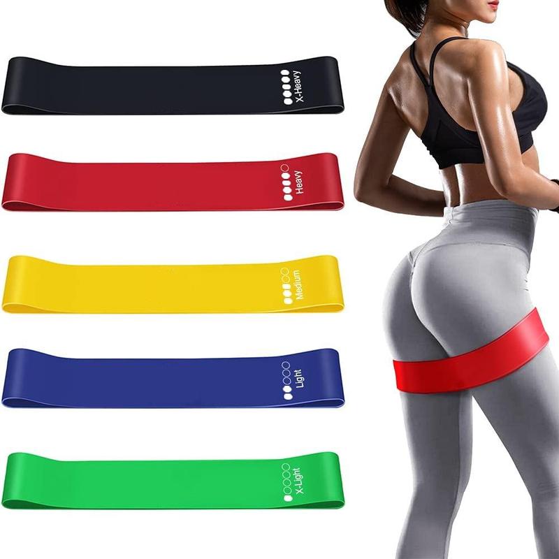 Resistance Band (5 Counts set), Yoga Elastic Band, Stretch Resistance Band, Fitness Equipment for Home Gym Workout