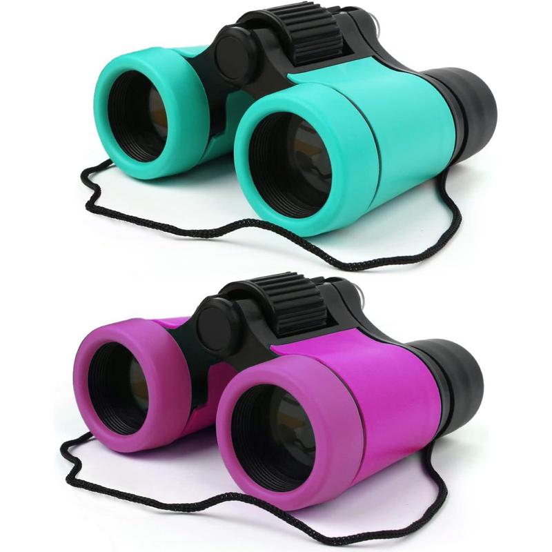 Kids Binoculars Shock Proof Toy Binoculars Set for Age 3-12 Years Old Boys Girls Bird Watching Educational Learning Hunting Hiking Birthday Presents