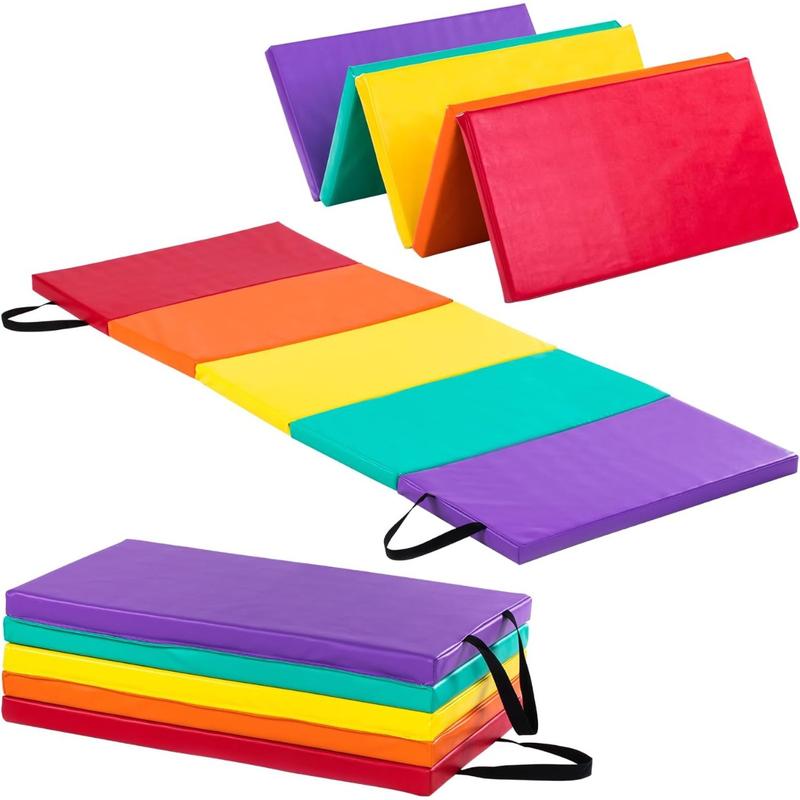 Tumbling Mat for Kids - Gymnastics Mat - Folding Exercise Tumble Mat for Home Gyms