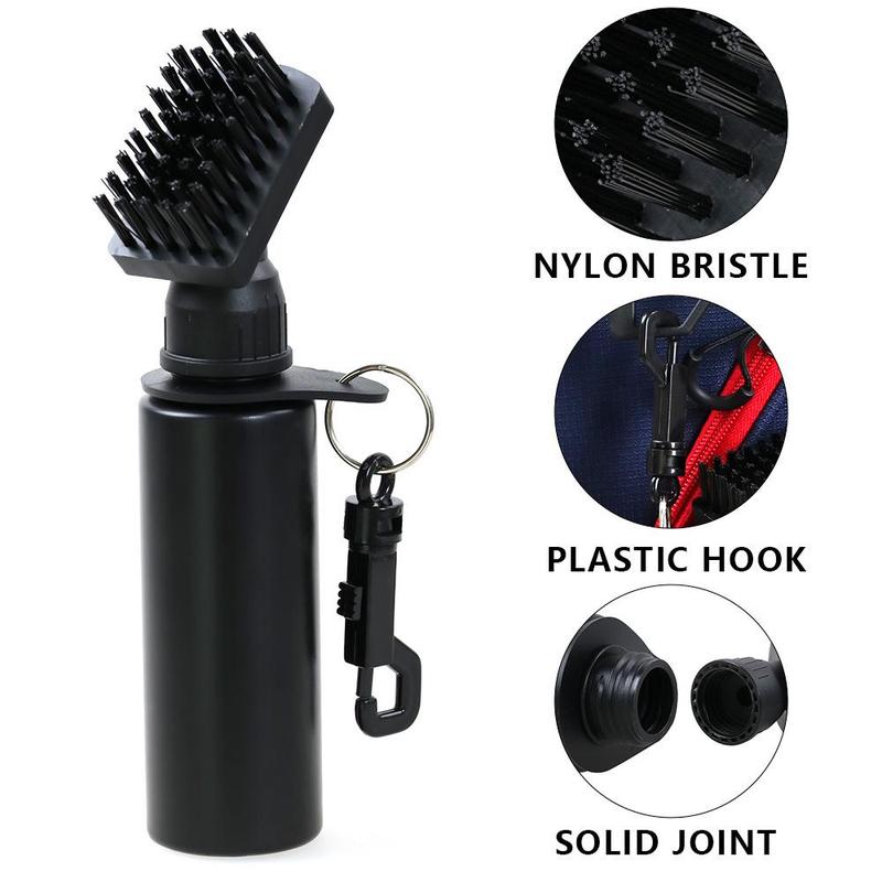 Golf Brush With Handle, Golf Club Cleaning Brush With Carabiner, Golf Cleaning Tool, Golf Accessories For Outdoor Sports