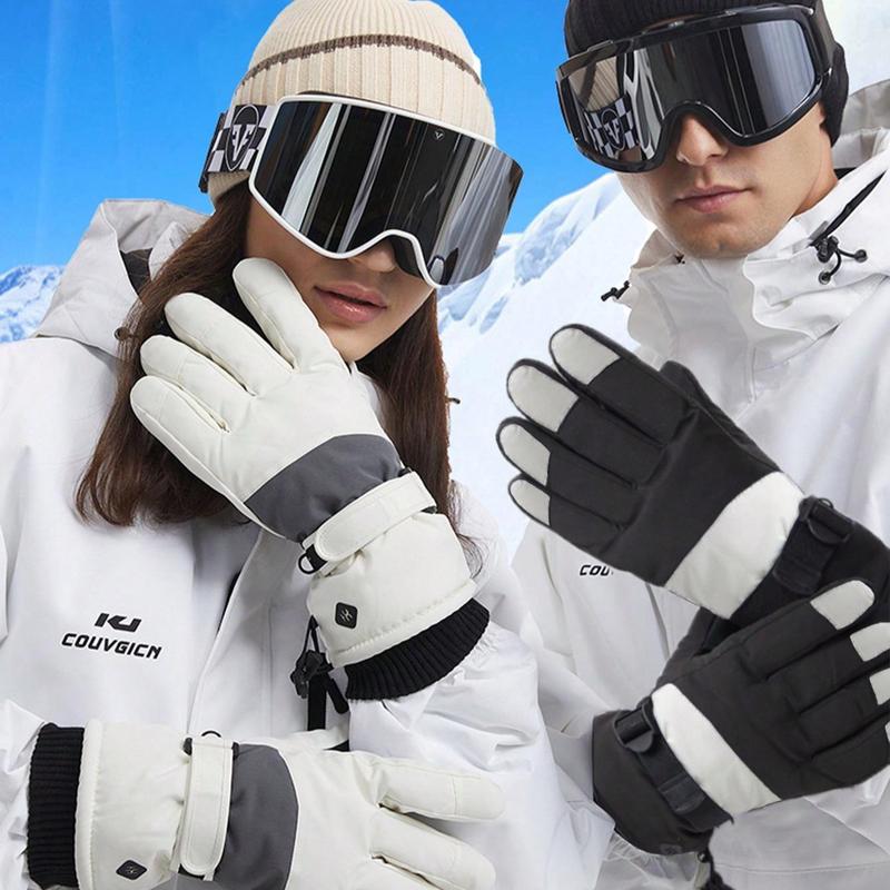 Winter Cycling Warm Gloves, Comfortable Anti-slip Windproof Ski Gloves, Sports Gloves for Men & Women, Outdoor Sports Accessories