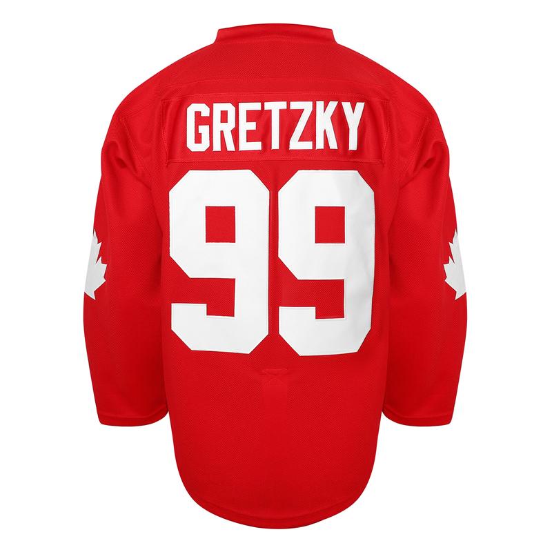 [Christmas gift] Men's CANADA #99 Ice Hockey Jersey, Retro Breathable V-neck Long Sleeve Sweatshirt, Gretzky Labatt Team Coupe, Suitable For Game Training