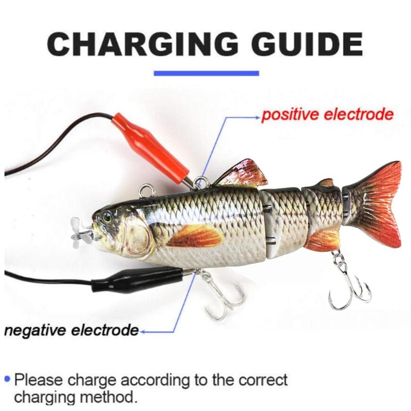 HADORAM Robotic Swimming Fishing Bait Electric Lures 3.5