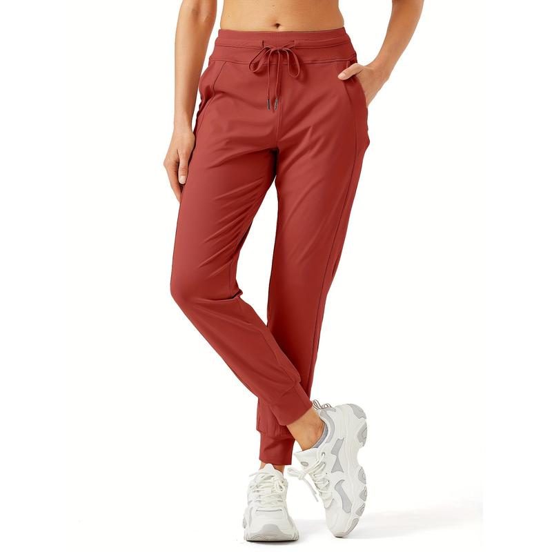 High Waisted Women's Joggers Pants With Zipper Pockets, Athletic Tapered Sweatpants For Workout, Lounge, And Casual Wear