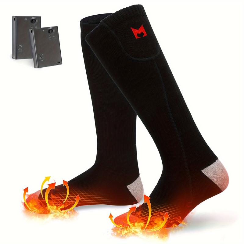 Winter Warm Heated Socks, Suitable for Outdoor Camping, Hiking, Fishing, Skiing, Hunting and Other Activities Outdoor Foot Warmer (Battery Not Included)