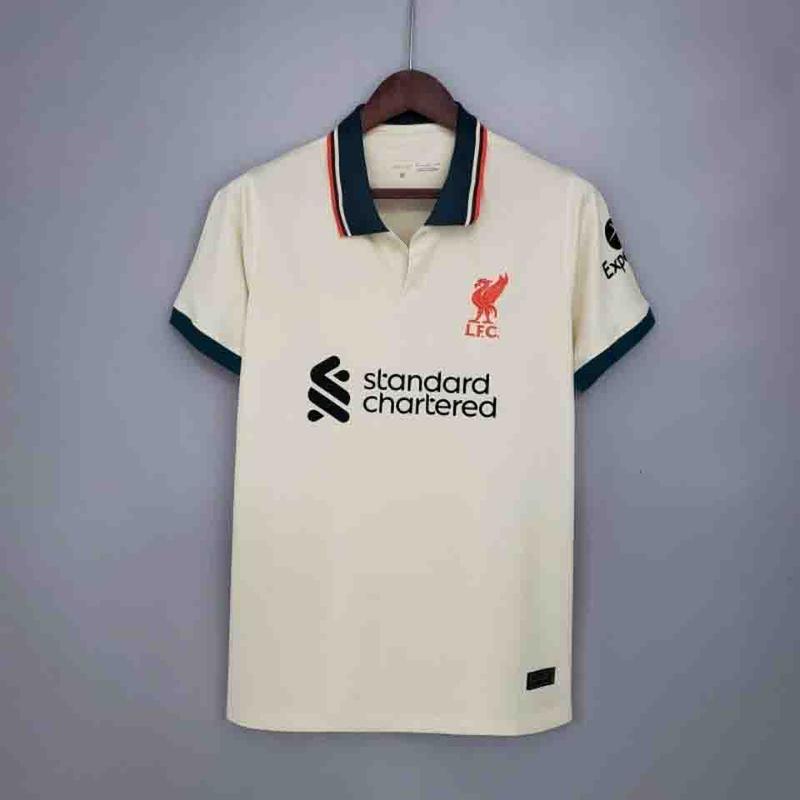 21-22 UEFA Champions League Liverpool away jersey Salah Van Dijk Firmino football jersey