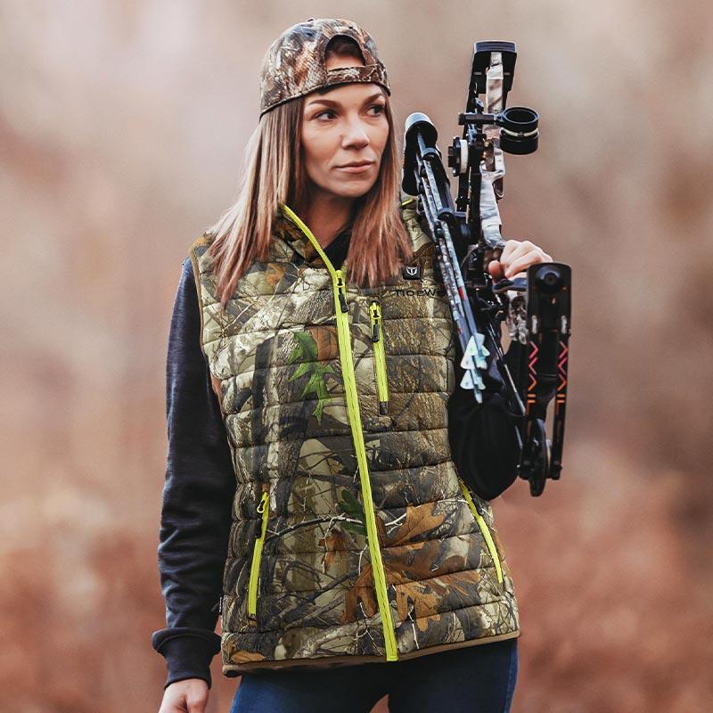 TideWe Women’s Lightweight Heated Vest with Battery Pack for Hunting Hiking