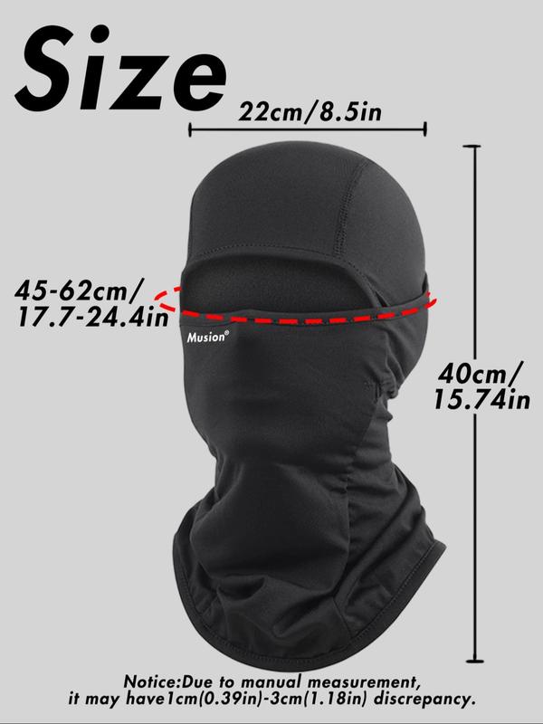 Cold Weather Fleece Thermal Balaclava, Windproof Full Face Ski Mask, Winter Neck Warmer Hood for Riding Motorcycle Cycling and Snowboarding