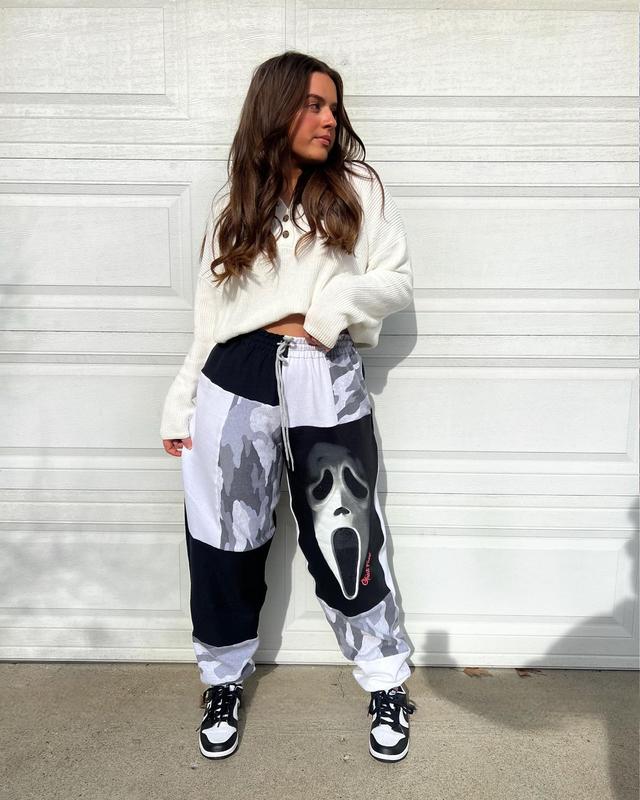 Horror Patchwork Sweatpants - Just Do Unique Everyday Style Womenswear Athletic