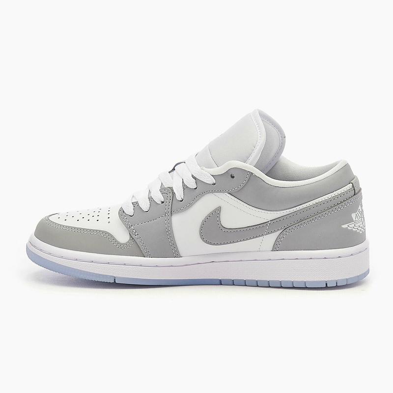 Nike Air Jordan 1 Low Wolf Grey Aluminum DC0774-105 Women's Shoe New