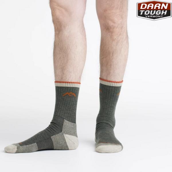 Darnn Tough Micro Crew Cushion Sock for Men and Women - All Seasons Trekking, Hiking, Cycling Socks