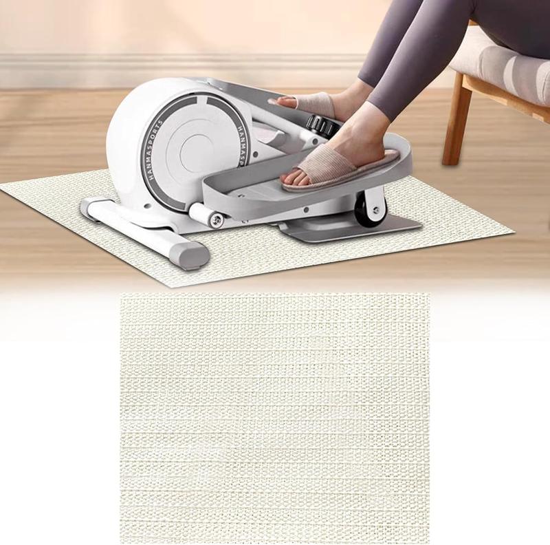 Non-Slip Mat for Elliptical Leg Exerciser Under Desk Pedal Machine Floor Protection