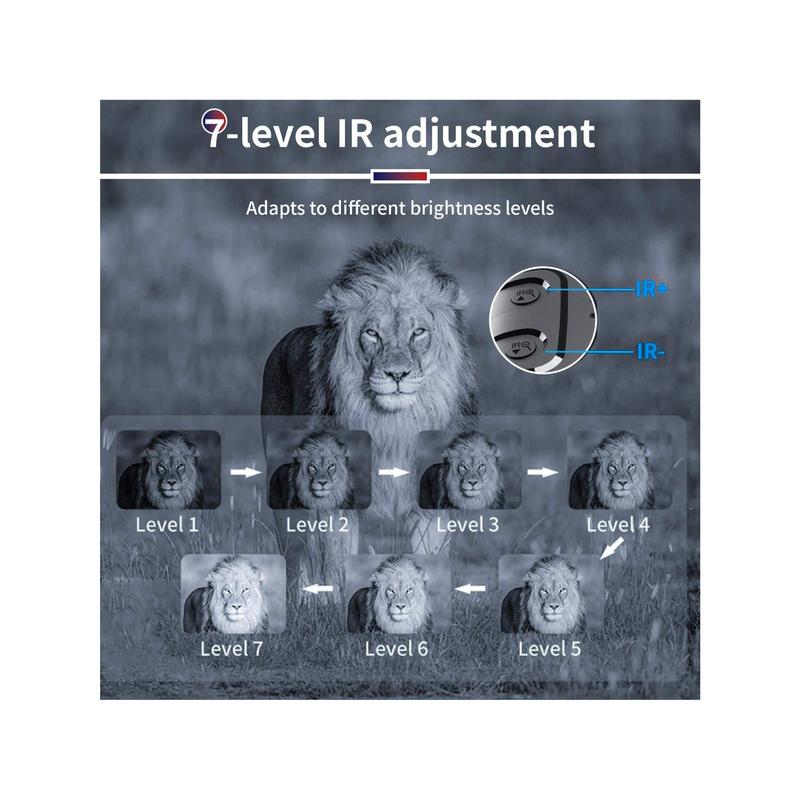 2.5K Binocular Night-Visions Device 5X Binocular Day Night Use Photo Video Taking Digital Zoom For Hunting Boating, Battery Powered (Included 2000mAh);Thansgiving Christmas Gift