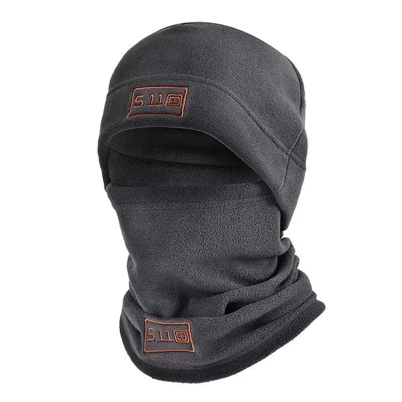 Winter Polar Coral Fleece Balaclava Men Face Mask Neck Warmer Beanies Thermal Head Cover Tactical Sports Scarf Ski Caps