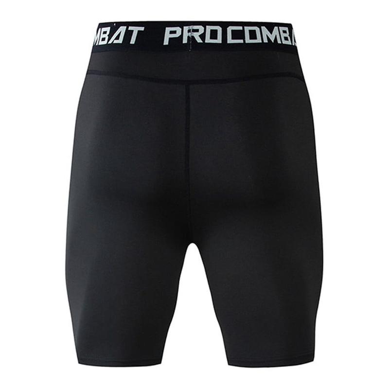 2 Pack Compression Athletic Shorts for Men Workout Base Layer Short Pants With Elastic Waist