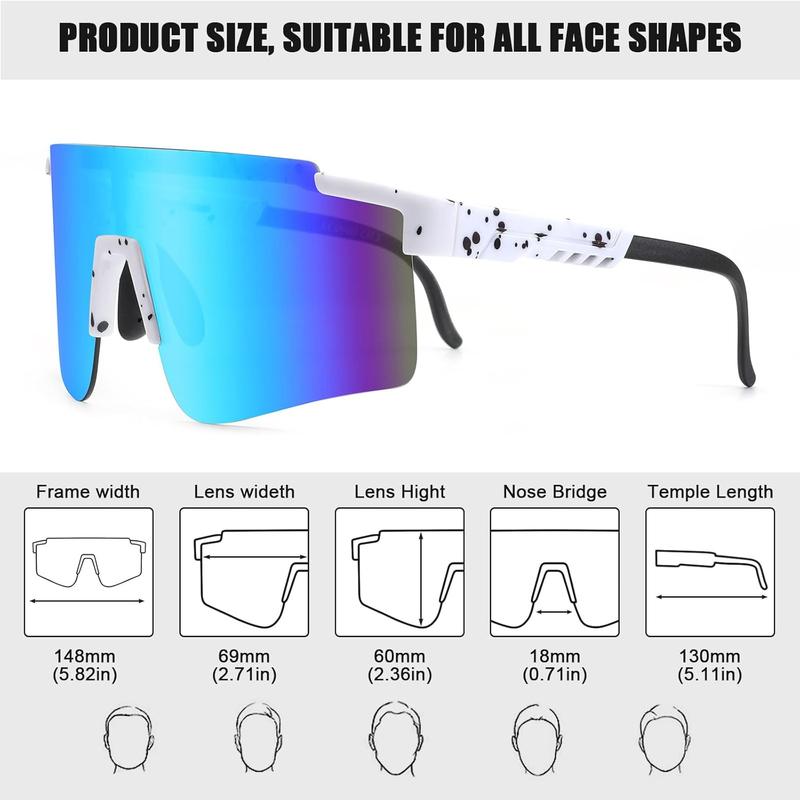 Sunglasses UV400 Protection for Baseball Cycling Running Driving Glof Cycling Glasses for Men Women