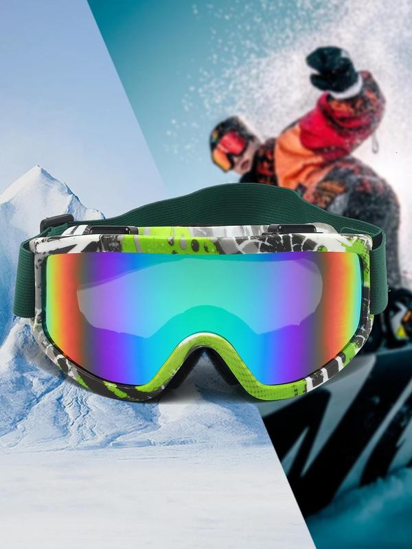 Ski Goggles, Outdoor Sports Goggles, Double Layer Sponge Design Goggles for Skiing, Snowboarding, Mountaineering, Hiking, Cycling