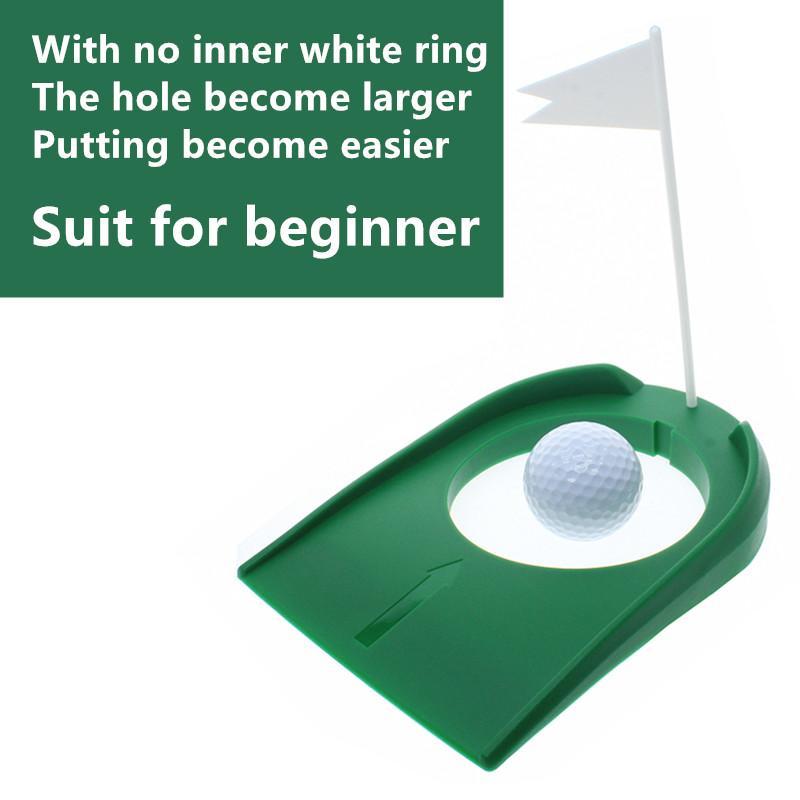 Indoor Outdoor Plastic Golf Training Aid With Hole And Flag, Golf Putting Training Aid, Golf Training Equipment For Indoor Outdoor