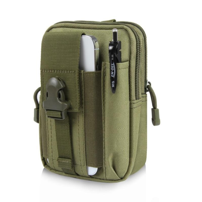 Tactical Molle EDC Waist Pouch, Multi-purpose Utility Tactical Pouch, Belt Cell Phone Holder, Sports Storage Bags for Workout Hiking Camping Outdoor