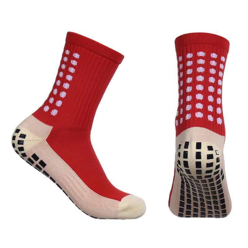 Grip Socks Soccer Socks Anti Slip Crew Socks For Football Basketball