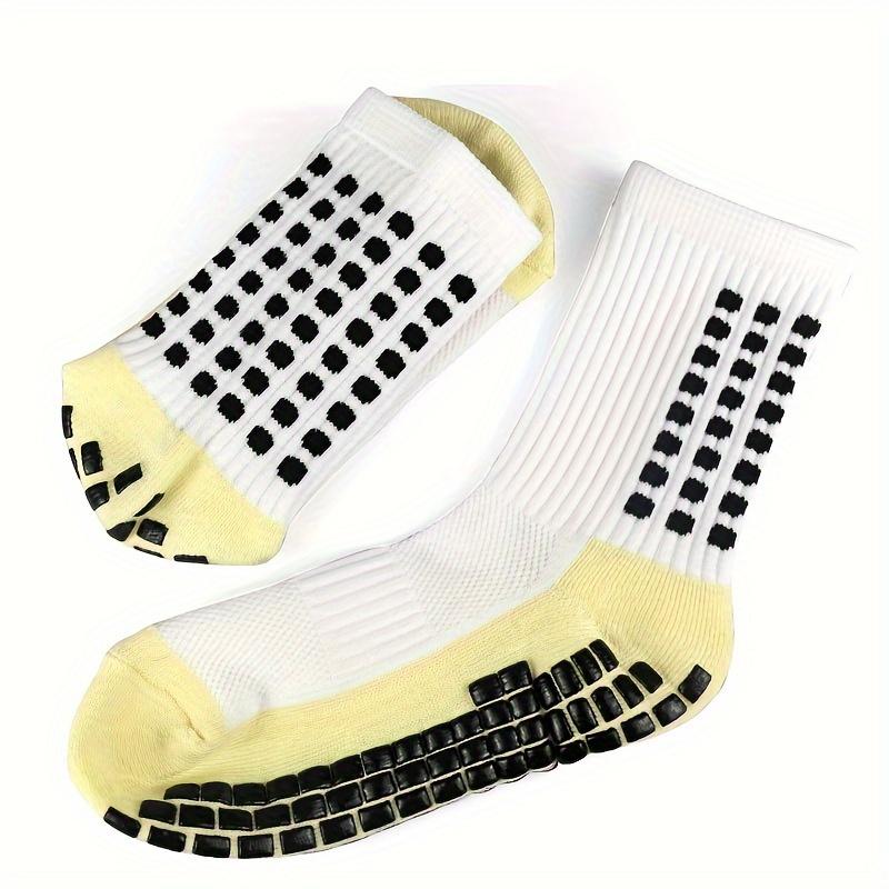 Grip Socks Soccer Socks Anti Slip Crew Socks For Football Basketball