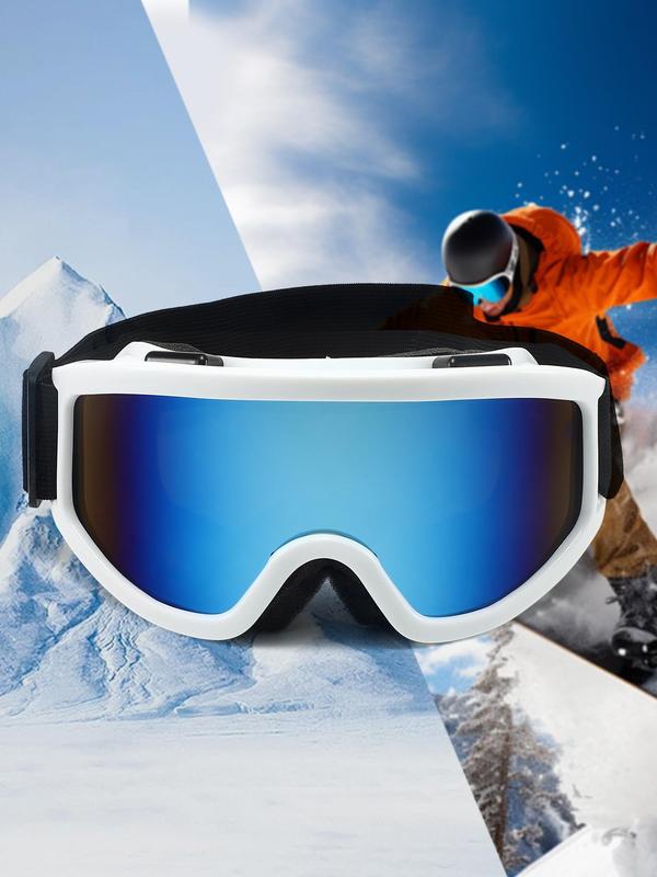 Ski Goggles, Outdoor Sports Goggles, Double Layer Sponge Design Goggles for Skiing, Snowboarding, Mountaineering, Hiking, Cycling