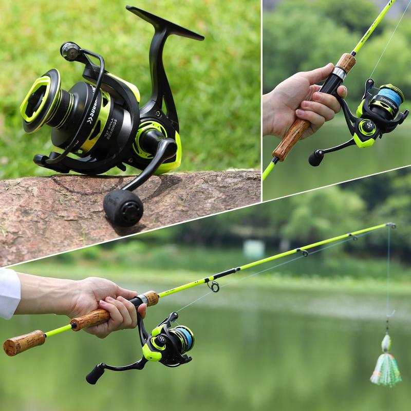 Spinning Fishing Reel, 5.2:1 Gear Ratio Reel, Strong 20lb Drag Power with Anti-Reverse Ball Bearing Fishing Reel for Freshwater or Saltwater Outdoor Fishing