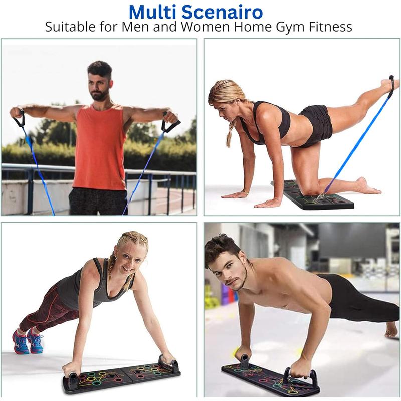 Multifunctional Push Up Board Fitness Equipment Foldable Push Up Bar for Women and Men Muscle Strength Trainer Home Workout Equipment