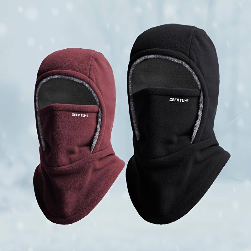 DEFATU·S Winter Headgear Set of 2, Men'S and Women'S Thermal Balaclava, Windproof Ski Hood with Ear Protection for Outdoor Sports, Cycling, Fishing, Hiking, Travel - Knitted Polyester Fabric, Machine Washable