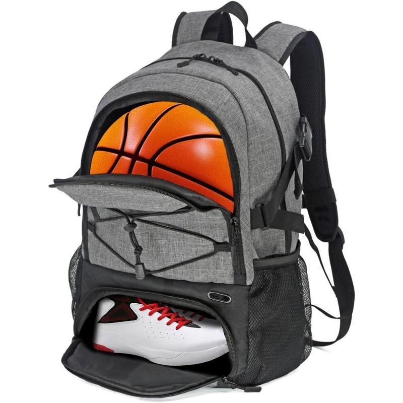 Basketball Backpack Large Sports Bag with Separate Ball holder  and  Shoes compartment, Best for Basketball, Soccer, Gym