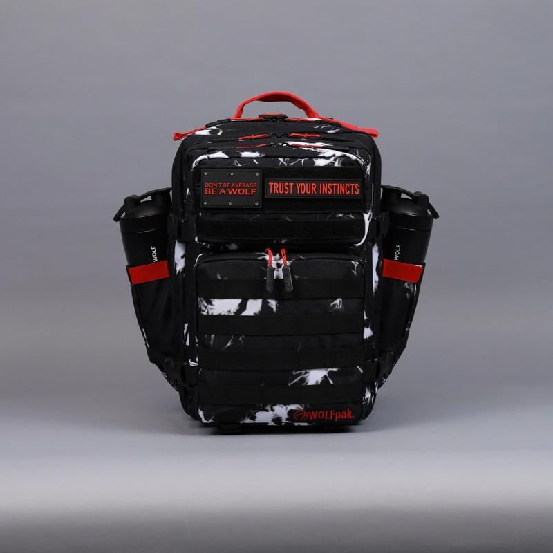 35L Backpack Black Lightning Immortal Red