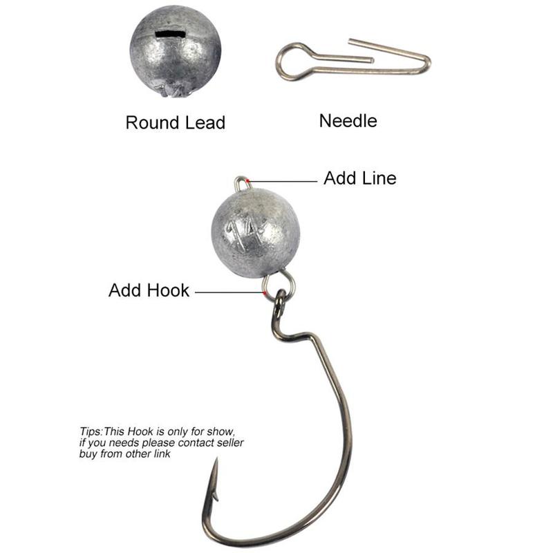 Fishing Lead Sinker, Quick Insert Lead Sinker Round Ball, Fishing Accessories, Flyfishing, Solocamping, Picnicaesthetic, Removable Spherical Weight Lead Pendant