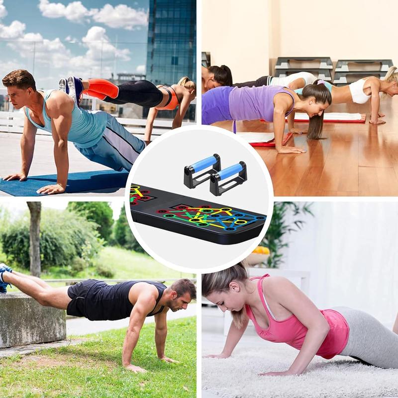 Multifunctional Push Up Board Fitness Equipment Foldable Push Up Bar for Women and Men Muscle Strength Trainer Home Workout Equipment