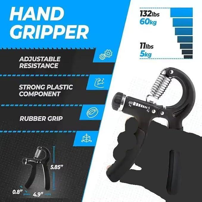 5 Pack Grip Strength Trainer Kit AdjustableResistance Hand Gripper,Finger Exerciser,HandExtension Exerciser,Stress Relief Ball and ForearmWorkout Ring for Grip Strength Training